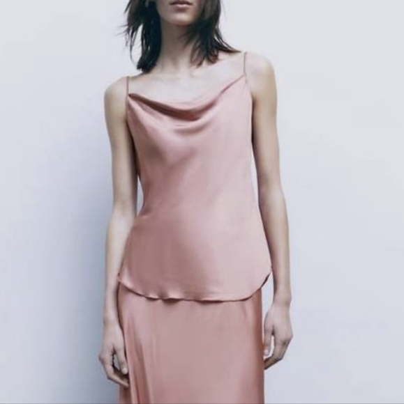 ZARA LIMITED EDITION SATIN EFFECT TANK TOP - Picture 2 of 6